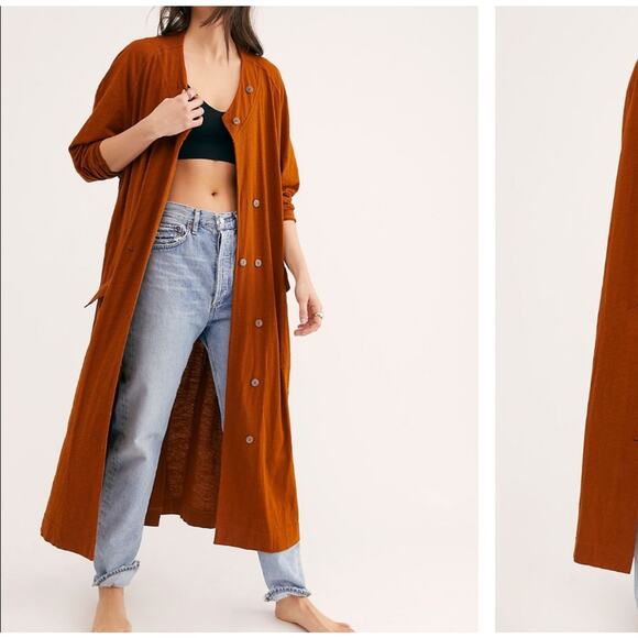 Free People Sweaters - Free People Intimately Until Now Cardigan Boho Chic Maxi Length Sz XS Oversized